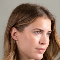 PARIS CRYSTAL SOLID GOLD STUD EARRING - Sisi Copenhagen