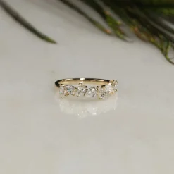 PEAR ALLIANCE CLUSTER DIAMOND RING - 1.2ct - YG
