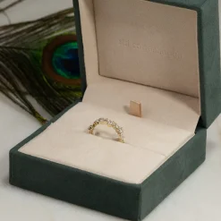 PEAR ALLIANCE CLUSTER DIAMOND RING - 1.2ct - YG