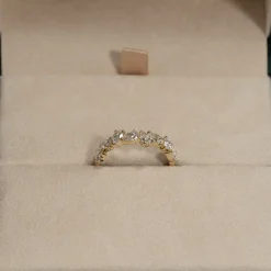 PEAR ALLIANCE CLUSTER DIAMOND RING - 1.2ct - YG