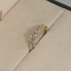 PEAR ALLIANCE CLUSTER DIAMOND RING - 1.2ct - YG