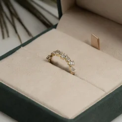 PEAR ALLIANCE CLUSTER DIAMOND RING - 1.2ct - YG