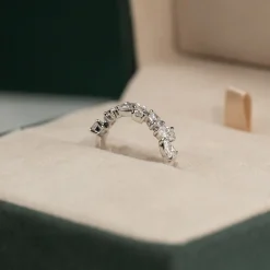 PEAR ALLIANCE CLUSTER DIAMOND RING - 1.2ct - WG