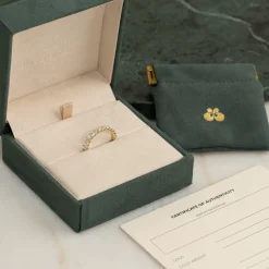 PRINCESS-CUT FULL-ALLIANCE DIAMOND RING - 2.0ct - YG