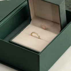 PRINCESS-CUT FULL-ALLIANCE DIAMOND RING - 2.0ct - YG