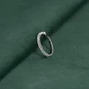 PRINCESS-CUT HALF-ALLIANCE DIAMOND RING - 0.5ct - WG