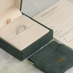 PRINCESS-CUT HALF-ALLIANCE DIAMOND RING - 1.0ct - WG