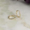 PRONG DIAMOND CREOL EARRING - 0.5ct - YG