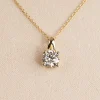 PRONG SOLITAIRE DIAMOND PENDANT - 1.0ct - YG