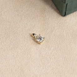 PRONG SOLITAIRE DIAMOND PENDANT - 1.0ct - YG