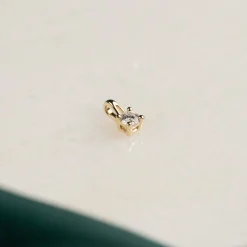 PRONG SOLITAIRE DIAMOND PENDANT - 0.1ct - YG