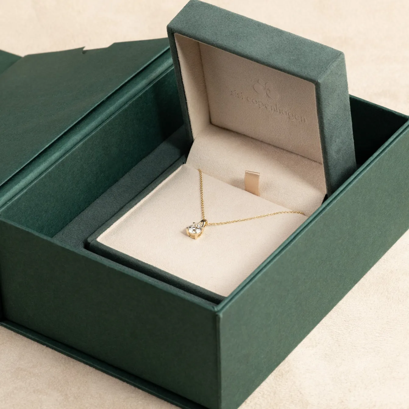 PRONG SOLITAIRE DIAMOND PENDANT - 1.0ct - YG