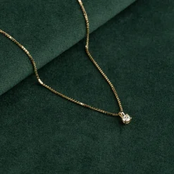 PRONG SOLITAIRE DIAMOND PENDANT - 0.25ct - YG
