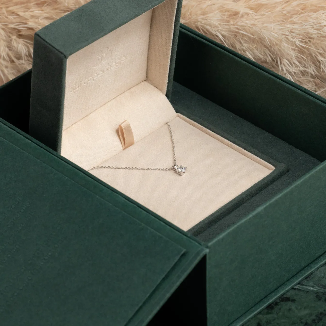 PRONG SOLITAIRE DIAMOND PENDANT - 0.25ct - WG