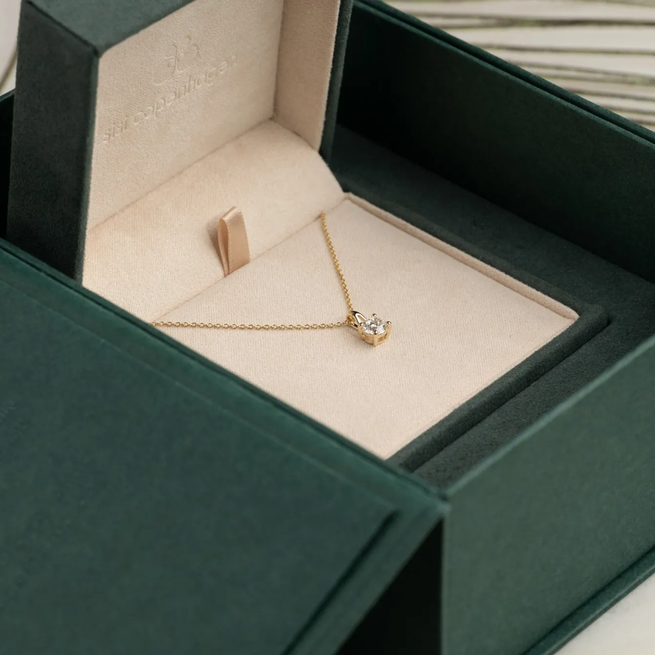 PRONG SOLITAIRE DIAMOND PENDANT - 0.75ct - YG