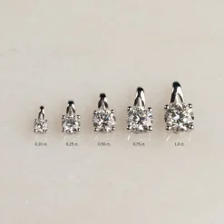 PRONG SOLITAIRE DIAMOND PENDANT - 0.25ct - WG