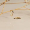 RAMONA SOLID GOLD HUGGIE EARRING