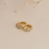 REBEKKA GREEN GOLDEN CREOL EARRING - Sisi Copenhagen