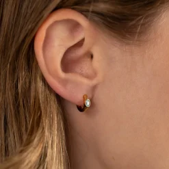 REBEKKA GREEN GOLDEN CREOL EARRING - Sisi Copenhagen