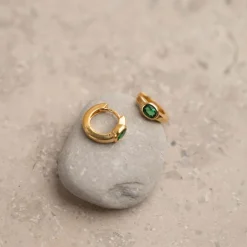 REBEKKA GREEN GOLDEN CREOL EARRING - Sisi Copenhagen