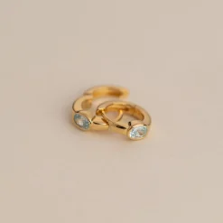 REBEKKA GREEN GOLDEN CREOL EARRING - Sisi Copenhagen