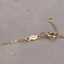 RINGS-CONNECTED SOLID GOLD NECKLACE - GA45466 - Sisi Copenhagen