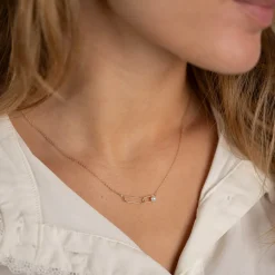 RIVA PEARL SOLID GOLD NECKLACE