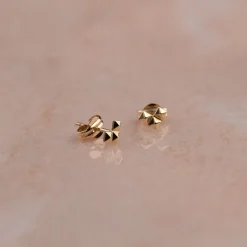RIVET HEART SOLID GOLD STUD EARRING - Sisi Copenhagen