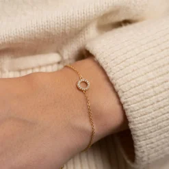 ROBERTA CRYSTAL GOLDEN BRACELET - Sisi Copenhagen