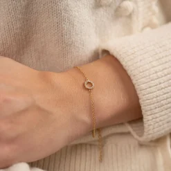 ROBERTA CRYSTAL GOLDEN BRACELET - Sisi Copenhagen
