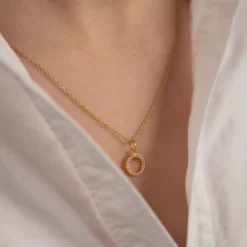 ROBERTA CRYSTAL GOLDEN PENDANT - Sisi Copenhagen