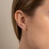 Roberta crystal øreringe i 18 karat forgyldt sterlingsølv | Sisi Copenhagen