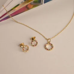 ROBERTA RAINBOW GOLDEN PENDANT - Sisi Copenhagen