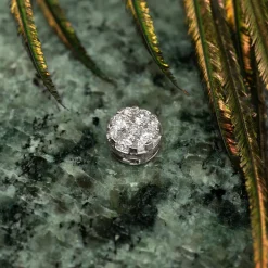 ROUND PAVE DIAMOND PENDANT - 0.2ct - WG