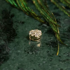 ROUND PAVE DIAMOND PENDANT - 0.45ct - YG