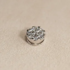 ROUND PAVE DIAMOND PENDANT - 0.45ct - WG