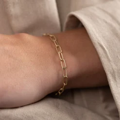 ROXANNE SOLID GOLD BRACELET - B&T Kustom Designs
