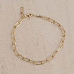 ROXANNE SOLID GOLD BRACELET - B&T Kustom Designs