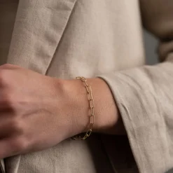 ROXANNE SOLID GOLD BRACELET - B&T Kustom Designs