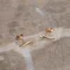SCARLETT SOLID GOLD STUD EARRING