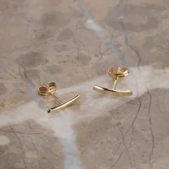 SCARLETT SOLID GOLD STUD EARRING