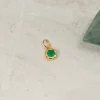 SELENE GREEN AGATE GOLDEN PENDANT