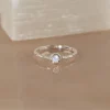 SELENE MOONSTONE SILVER RING