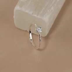 SELENE MOONSTONE SILVER RING