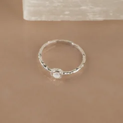SELENE MOONSTONE SILVER RING