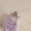 SELENE PURPLE AMETHYST GOLDEN RING