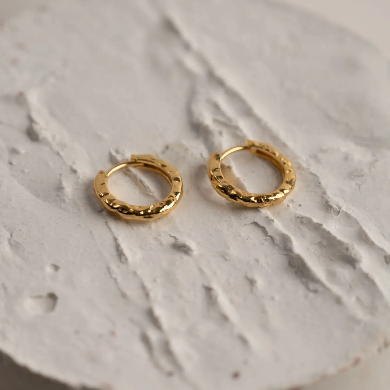 SELINA SMALL GOLDEN CREOL EARRING - Sisi Copenhagen