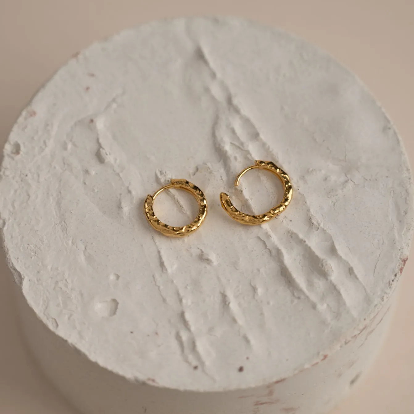 SELINA SMALL GOLDEN CREOL EARRING - Sisi Copenhagen