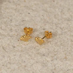 SHELLY GOLDEN STUD EARRING
