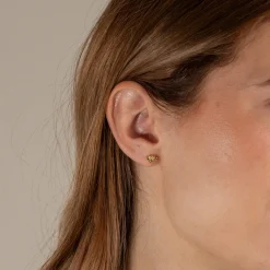 SHELLY GOLDEN STUD EARRING